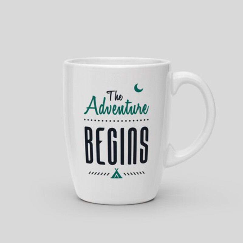 Tasse „Das Abenteuer beginnt“