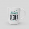 Tasse „Das Abenteuer beginnt“