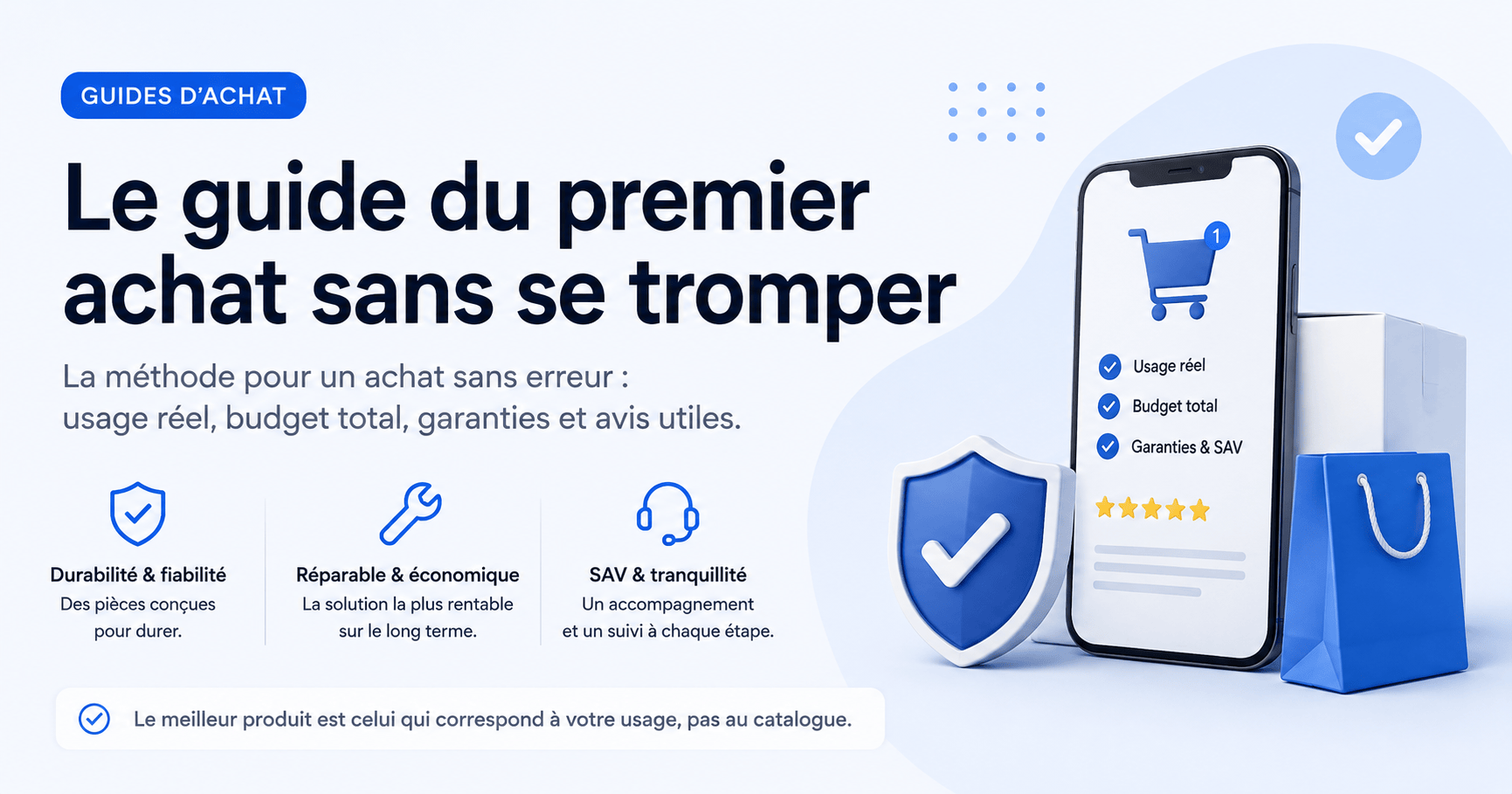 Le guide du premier achat sans se tromper